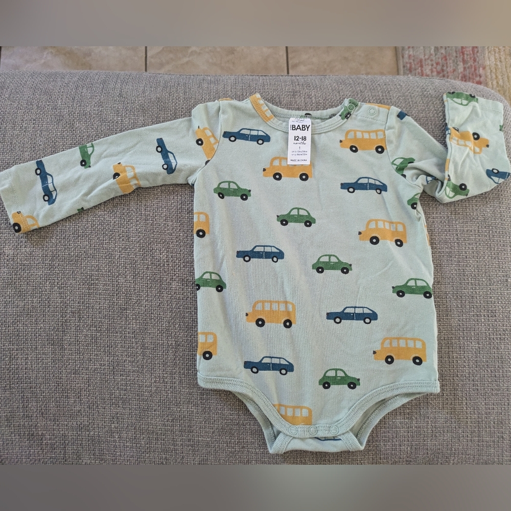 Cotton On Kids Car Print Bodysuit